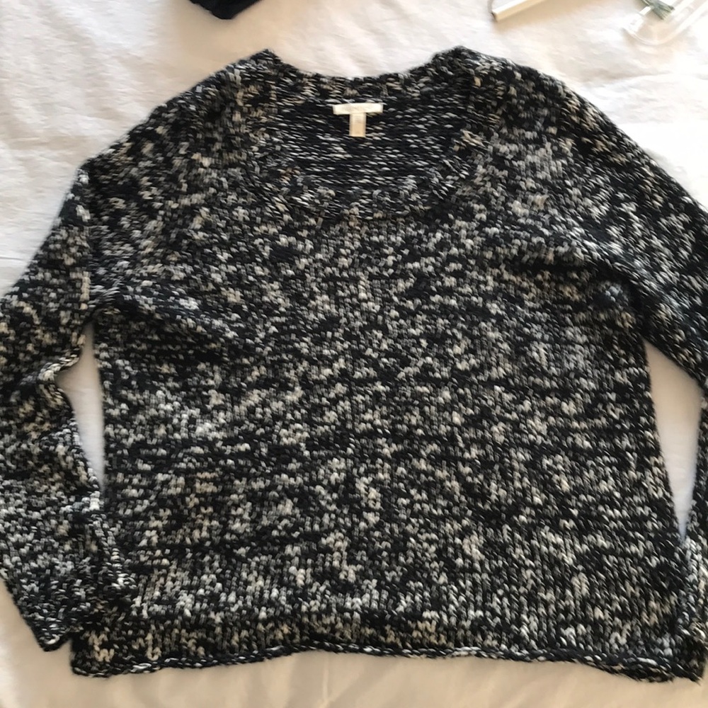 Eileen Fisher b&w sweater